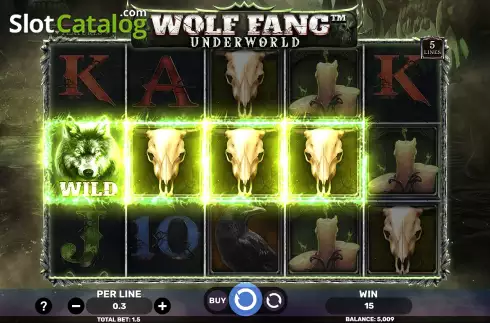 Οθόνη5. Wolf Fang - Underworld Κουλοχέρης 