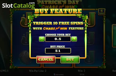 Οθόνη5. Patrick's Day Chase 'N' Win Κουλοχέρης 