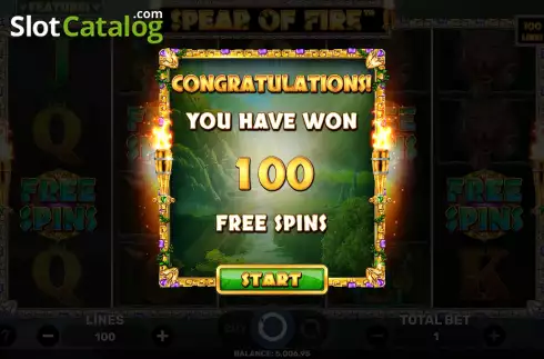 Οθόνη9. Spear Of Fire Κουλοχέρης