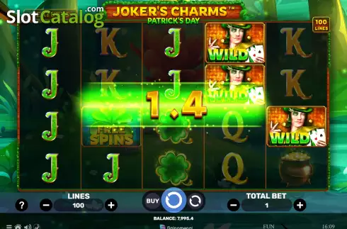 Οθόνη3. Joker's Charms Patrick's Day Κουλοχέρης
