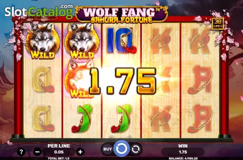 Οθόνη4. Wolf Fang Sakura Fortune Κουλοχέρης
