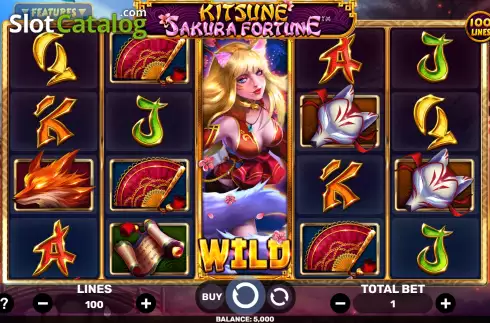 Οθόνη3. Kitsune Sakura Fortune Κουλοχέρης