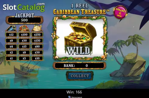 Οθόνη5. 1 Reel Caribbean Treasure Κουλοχέρης