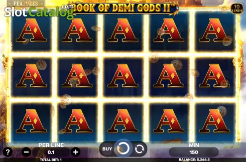 Οθόνη5. Book of Demi Gods II - The Golden Era Κουλοχέρης