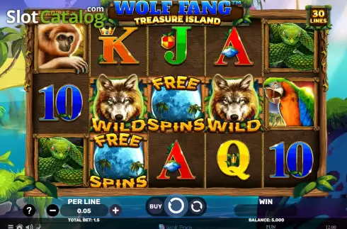 Οθόνη2. Wolf Fang - Treasure Island Κουλοχέρης