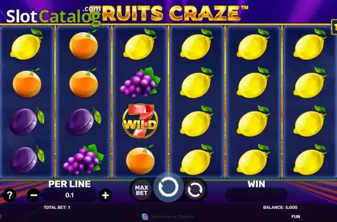 Οθόνη2. Fruits Craze Κουλοχέρης