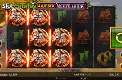 Οθόνη4. Majestic White Rhino Κουλοχέρης