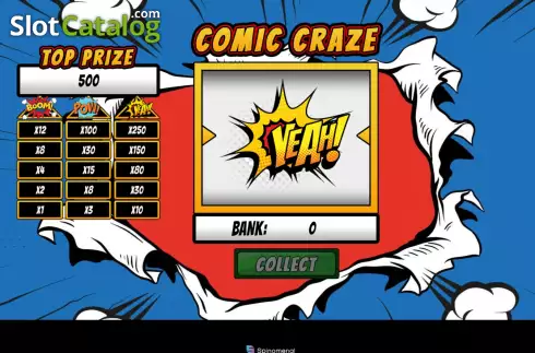 Οθόνη3. Comic Craze Κουλοχέρης