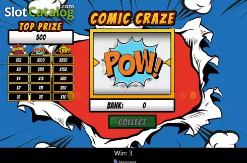 Οθόνη4. Comic Craze Κουλοχέρης
