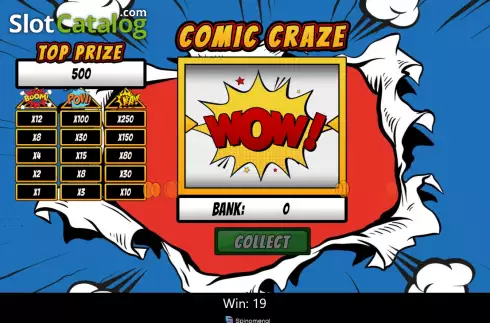 Οθόνη5. Comic Craze Κουλοχέρης