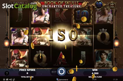 Οθόνη4. Book of Skulls - Uncharted Treasure Κουλοχέρης