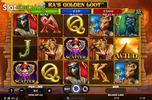Οθόνη2. Ra's Golden Loot Κουλοχέρης