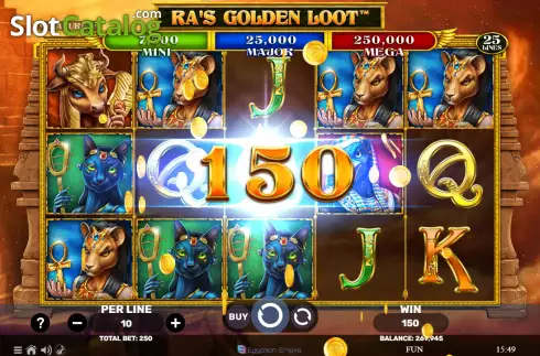 Οθόνη3. Ra's Golden Loot Κουλοχέρης
