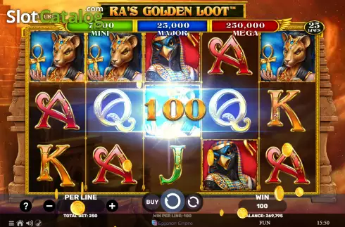 Οθόνη4. Ra's Golden Loot Κουλοχέρης