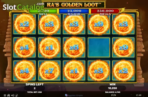 Οθόνη6. Ra's Golden Loot Κουλοχέρης