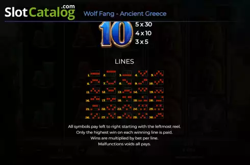 Οθόνη9. Wolf Fang - Ancient Greece Κουλοχέρης