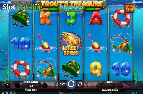 Οθόνη2. Trout's Treasure - Payday Κουλοχέρης