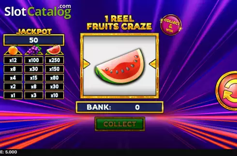 Οθόνη3. 1 Reel - Frutis Craze Κουλοχέρης 