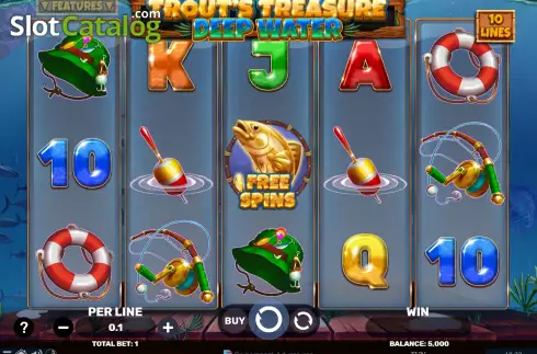 Οθόνη2. Trout's Treasure - Deep Water Κουλοχέρης