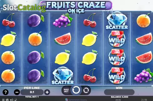 Οθόνη2. Fruits Craze On Ice Κουλοχέρης