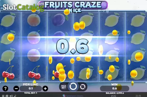Οθόνη3. Fruits Craze On Ice Κουλοχέρης