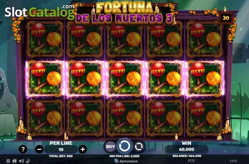Οθόνη3. Fortuna De Los Muertos 3 Κουλοχέρης