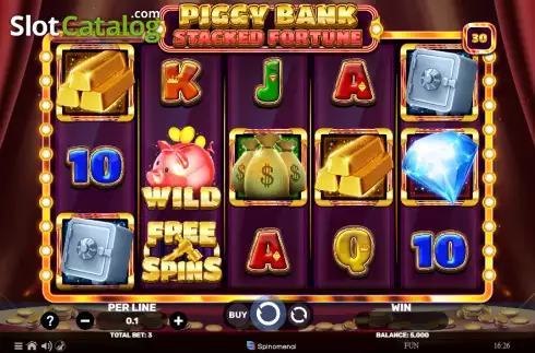 Οθόνη2. Piggy Bank Stacked Fortune Κουλοχέρης 