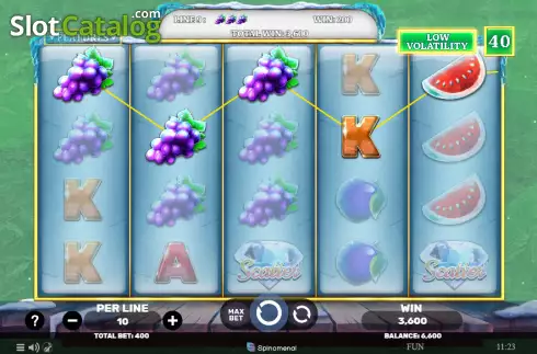 Οθόνη3. Pick A Fruit Frosty Reels Κουλοχέρης