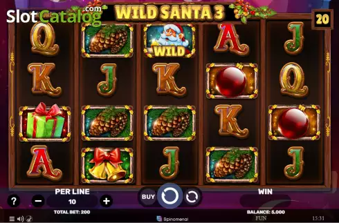 Οθόνη2. Wild Santa 3 Κουλοχέρης