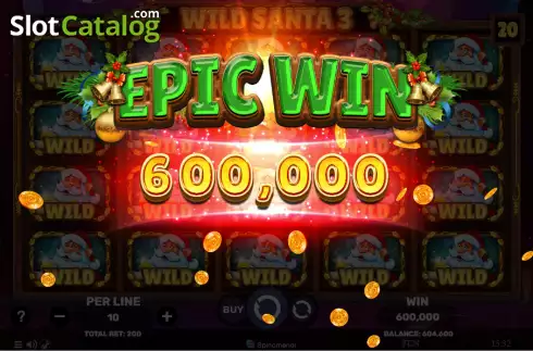 Οθόνη4. Wild Santa 3 Κουλοχέρης
