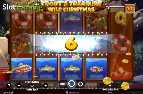 Οθόνη3. Trout's Treasure - Wild Christmas Κουλοχέρης 