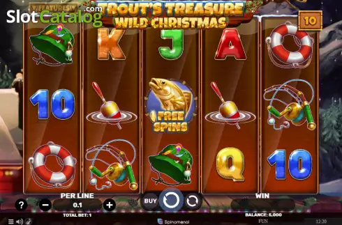Οθόνη2. Trout's Treasure - Wild Christmas Κουλοχέρης 