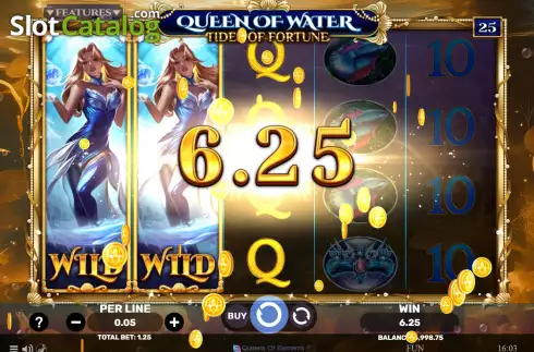 Οθόνη3. Queen of Water - Tides of Fortune Κουλοχέρης 