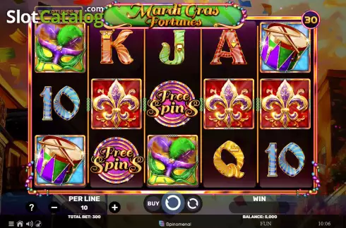 Οθόνη2. Mardi Gras Fortunes Κουλοχέρης