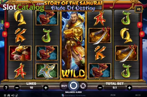 Οθόνη2. Story of the Samurai: Blade of Destiny Κουλοχέρης 