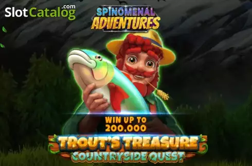 Trout's Treasure Countryside Quest Λογότυπο Trout's Treasure Countryside Quest Λογότυπο