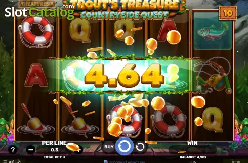 Οθόνη3. Trout's Treasure Countryside Quest Κουλοχέρης