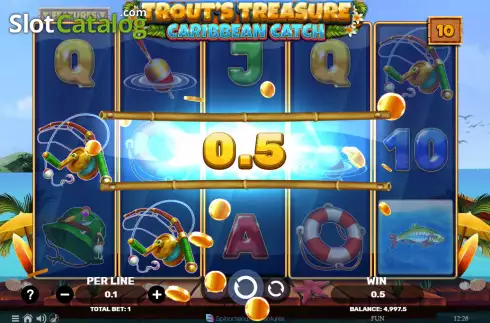 Οθόνη3. Trout's Treasure Caribbean Catch Κουλοχέρης