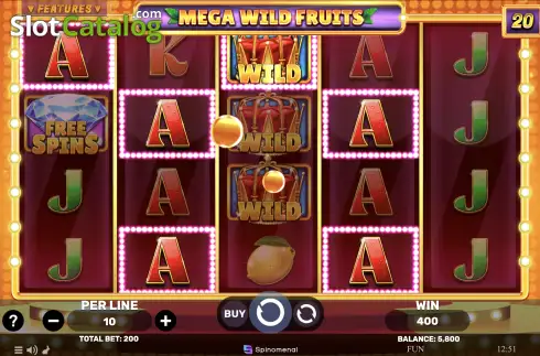 Οθόνη4. Mega Wild Fruits Κουλοχέρης