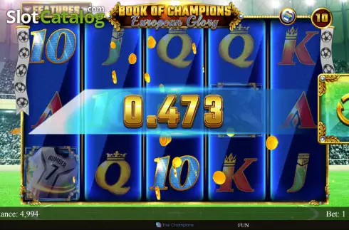 Οθόνη3. Book of Champions - European Glory Κουλοχέρης