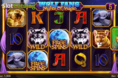 Οθόνη2. Wolf Fang - Nights of Magic Κουλοχέρης