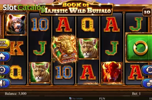 Οθόνη2. Book of Majestic Wild Buffalo Κουλοχέρης