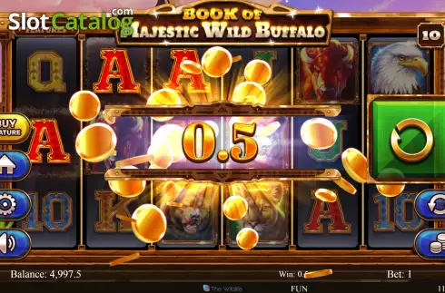 Οθόνη3. Book of Majestic Wild Buffalo Κουλοχέρης