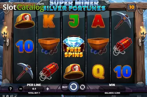 Οθόνη2. Super Miner Silver Fortunes Κουλοχέρης