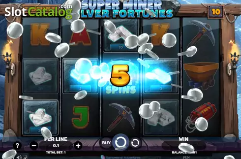 Οθόνη3. Super Miner Silver Fortunes Κουλοχέρης