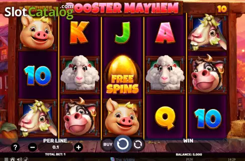 Οθόνη2. Rooster Mayhem Κουλοχέρης