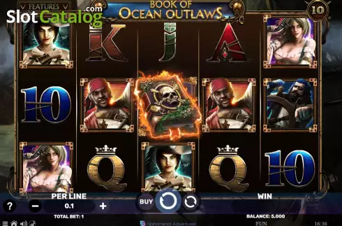 Οθόνη2. Book of Ocean Outlaws Κουλοχέρης