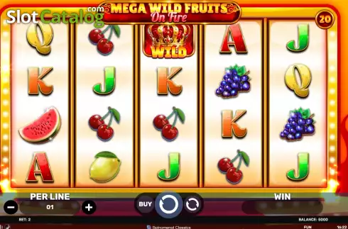 Οθόνη2. Mega Wild Fruits - On Fire Κουλοχέρης