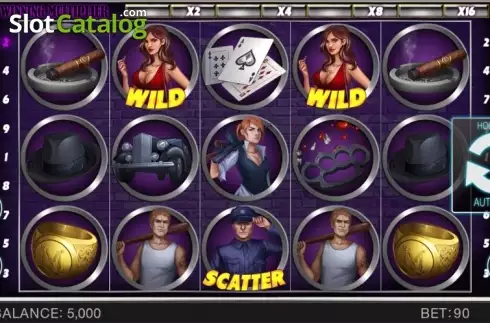 Οθόνη 1. Gangster's Slot Κουλοχέρης