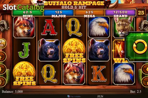 Οθόνη2. Buffalo Rampage Hold & Hit Κουλοχέρης